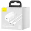Зарядний кабель Baseus Super Silicone PD Charger 20 W (TZCCSUP-B02) + Type-C to Lightning білі - мініатюра 1