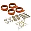 BDSM набір Lockink Hogtie Set коричневий - мініатюра 2