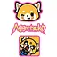 Набір бейджів Kite Aggretsuko на липучці 3 шт. (AR26-3012) - мініатюра 1