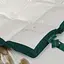 Одеяло пуховое MirSon Imperial Delight, летнее, 215х155 см, белое с зеленым кантом - миниатюра 26
