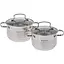 Універсальний набір каструль з кришками Bohmann BH-1902 2 каструлі з нержавіючої сталі - мініатюра 1