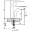 Змішувач для умивальника Haiba CEBA 001 (HB0025) - мініатюра 2
