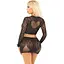 Комплект Leg Avenue RhinestOne Crop Top and Mini Skirt One Size, Black - миниатюра 2