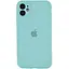 Чохол Epik Silicone Case Full Camera Protective AA для Apple iPhone 12 6.1 Бірюзовий/Marine Green - мініатюра 1