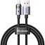 Кабель Mcdodo Lightning Transparent Cable with Charging Light 1.2 м CA-6910 Черный - миниатюра 1