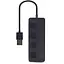USB-Хаб Gembird 4 порти USB 2.0 UHB-U2P4-05, пластик, чорний (UHB-U2P4-05) - мініатюра 2