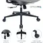 Офісне крісло OfficePro Elegant OC600-B-DG-DG Black/Dark Gray [148650] - мініатюра 16
