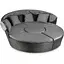 Садові меблі Outtec Round Lounge Chairs чорно-графітові - мініатюра 4