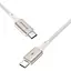 Кабель Proove Dense Metal USB-С to USB-С 60W 1m White (CCDM60002202) [133320] - мініатюра 3