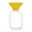 Воронка (лейка) Ø 15,5 см пластиковая с широким горлом на банку, Kitchette Желтый 84035 - миниатюра 9