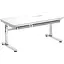 Стол компьютерный 2E CE301K-MECHANIC, регулировка высоты, механика, 54/76х120x60 см, белый - миниатюра 1
