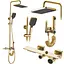 Душова система Rea Helix gold з виливом REA-P6619, Золотий - мініатюра 9