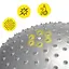 Мяч для фитнеса (фитбол) Cornix 55 см массажный Anti-Burst Silver XR-0471 - миниатюра 9