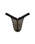Кружевные трусики с заниженной талией Obsessive Estiqua panties черные M/L - миниатюра 5