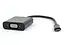 Переходник Cablexpert USB Type-C-VGA, 0,15 м Black (AB-CM-VGAF-01) - миниатюра 1