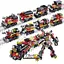 Конструктор Залізничний транспорт, від 91 деталі, робот-потяг, (В асортименті) - мініатюра 2