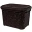 Корзина DIOMEDEO с крышкой 18 л коричневая (К21-534)  - миниатюра 1