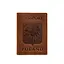 Кожаная обложка для паспорта с польским гербом светло-коричневая Crazy Horse - миниатюра 6