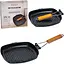Сковорода - гриль Synmore 24x24см XM184-252-21 антипригарне покриття, складана ручка - мініатюра 1