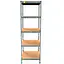 Металевий стелаж Emby Light Series (розмір 2100х600x450мм) 5 полиць ДСП до 100кг Оцинкований - мініатюра 3