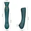 Смарт-вибратор 3 в 1 Zalo Queen Jewel Green пульсирующая жемчужина и вакуум кристалл Swarovski - миниатюра 3