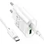 МЗП Hoco C109A Fighter PD20W+QC3.0 (1USB-A/1C) + кабель Type-C to Type-C White - мініатюра 3