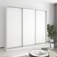 Шафа-купе тридверна MebelStar Уні AL 3ДСП 240x60x210 см Аляска білий (MBS-3038) - мініатюра 1