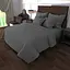 Постельное белье MERISET Серое Бязь страйп Семейный 550113-4 - миниатюра 1