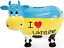 Скарбничка-корівка I love Ukraine керамічна Bona 21.5х12.5х19 см dec0007938 - мініатюра 1