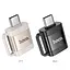 Переходник Hoco UA31C Type-C male to USB female OTG adapter серый - миниатюра 5