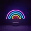 Світлодіодна неонова вивіска з підставкою HOSYMO Rainbow Neon Sign - мініатюра 3