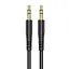 Аудіокабель HOCO UPA24 Smooth AUX audio cable Black - мініатюра 1