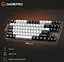 Клавіатура ігрова механічна GamePro MK-124-G USB Hot-Swap Outemu Red Switch Black-White - мініатюра 5