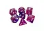 Набір кубиків Double Color Glitter 7 Dice Set - Pink-Purple , 7 шт. (g7dglitdc03) - мініатюра 1