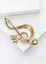 Брошь Скрипичный ключ брошь-булавка желто-голубая - миниатюра 2