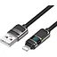 Кабель Hoco Lightning Line charging data cable with display U137 1.2 м 2.4A/12W - мініатюра 1