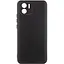 Чохол TPU GETMAN Liquid Silk Full Camera для Xiaomi Redmi A1 / A2 Чорний / Black - мініатюра 1