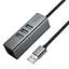 Перехідник HUB Hoco HB1D USB to USB2.0*3+RJ45 Metal gray - мініатюра 6