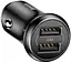 Автомобильное зарядное устройство для Baseus Gentleman 4.8A Dual-USB черное (CCALL-GB01) - миниатюра 1