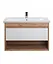 Тумба Мойдодир Oslo 80 Wood з умивальником Cosmo 80 дуб крафт/Білий - мініатюра 4