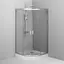 Душевая кабина Am.Pm Gem 100x100 см без поддона хром матовый W90UG-401 -100MT, Универсальная, прозрачная, хром матовый - миниатюра 4