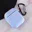 Силіконовий футляр з мікрофіброю для навушників Airpods 1/2 Блакитний / Lilac Blue - мініатюра 3