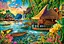 Пазли Castorland Тропічний острів, 1000 елементів, 68x47 см, C-104871 - мініатюра 1