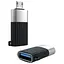 Адаптер XO NB149-G USB 2.0 TO MICRO connector черный - миниатюра 1