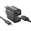Комплект зарядного устройства Hoco CS21A Single port 1USB 18W 5V/3A 9V/2A Quick Charge 3.0 USB/ Micro-USB 1м Black - миниатюра 3