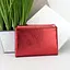 Гаманець жіночий червоний Classic 2301-9929M шкіряний перламутровий невеликий на магніті - мініатюра 3
