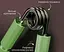 Кістьовий еспандер EasyFit Hand Grip PRO 91 кг зелений (200 lb) (EF-1902-200) - мініатюра 3
