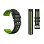 Ремінець силіконовий Tamister для годинника Sport 2 чорний з зеленим 22 мм - мініатюра 3