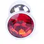 Анальна пробка Boss Of Toys Boss Series - Jewellery Silver Plug Red S, BS6400016, Срібний / Червоний - мініатюра 3