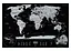 Скретч карта мира 1DEA.me Travel Map Weekend Black World (silver) (англ.) (13073) - миниатюра 2